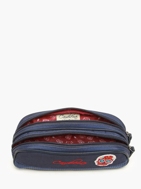 Trousse 2 Compartiments Cameleon Bleu vintage family boulanger TROU vue secondaire 1