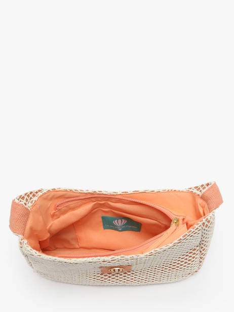 Sac Bandoulière Estival Coton Le voyage en panier Orange estival PM851 vue secondaire 3