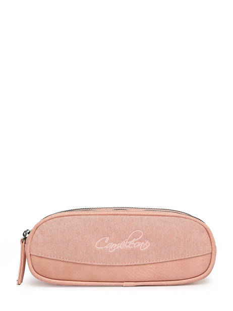 Trousse 2 Compartiments Cameleon Rose vintage color - VIC-TROU vue secondaire 3