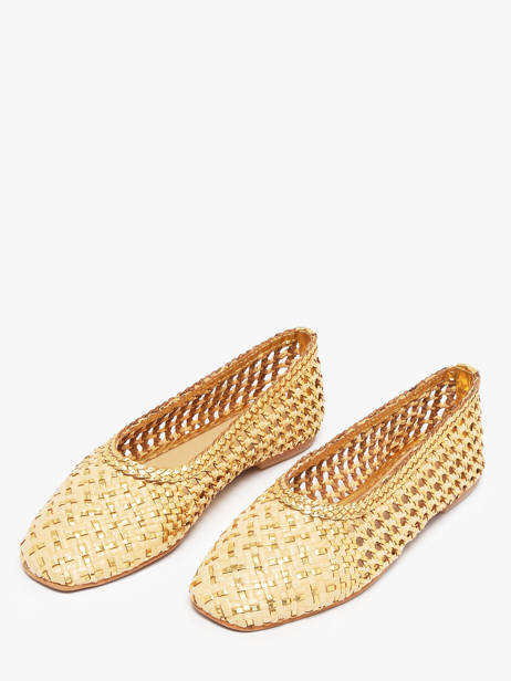 Ballerines En Cuir Inuovo Or women D49006 vue secondaire 1