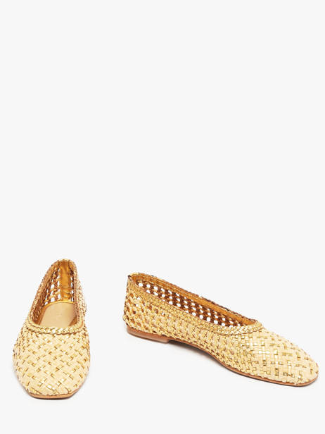Ballerines En Cuir Inuovo Or women D49006 vue secondaire 2