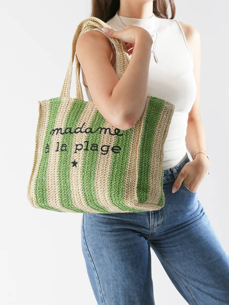 Sac Porté épaule Cabas Gerard pasquier Vert cabas P25032 vue secondaire 1