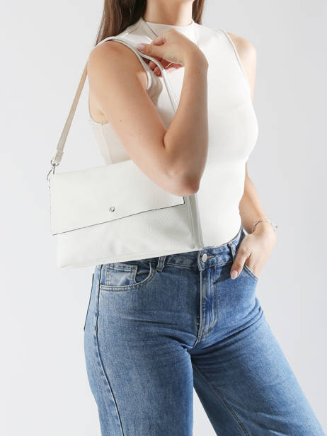 Sac Bandoulière Grained Miniprix Blanc grained H6996 vue secondaire 1