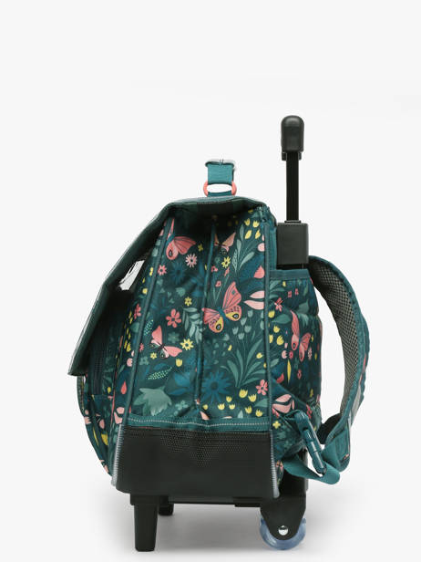 Cartable à Roulettes 2 Compartiments Tann's Vert les fantaisies f 42266 vue secondaire 2