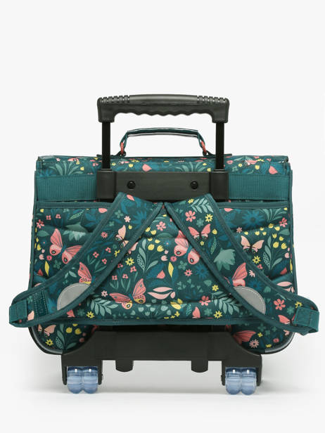 Cartable à Roulettes 2 Compartiments Tann's Vert les fantaisies f 42266 vue secondaire 4
