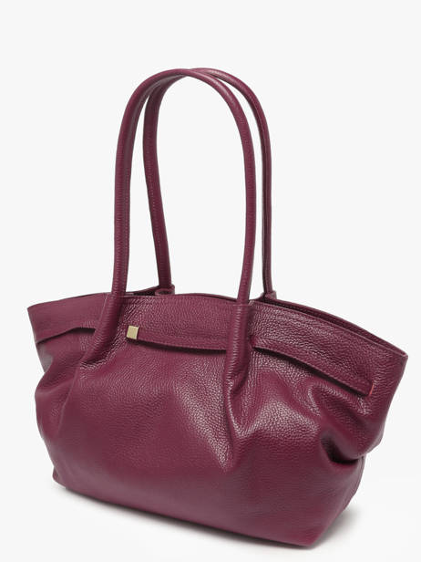 Sac Porté épaule Caviar Cuir Milano Violet caviar CA25062 vue secondaire 1