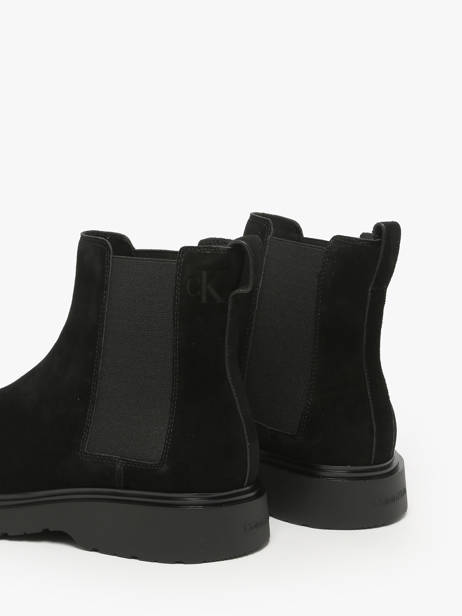 Sneakers En Cuir Calvin klein jeans Noir men YM01372 vue secondaire 3