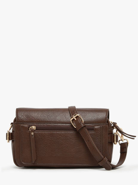 Sac Bandoulière Zip Lulu castagnette Marron zip YRONDE vue secondaire 4