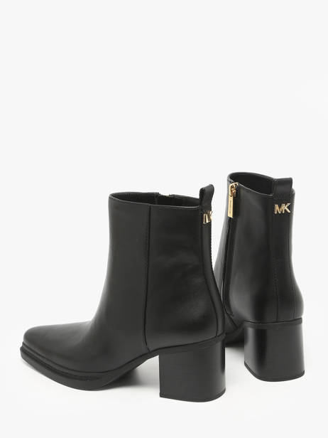 Bottines à Talon En Cuir Michael kors Noir women XME5L001 vue secondaire 2