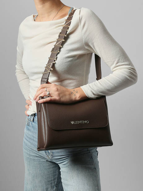 Sac Bandoulière Alexia Valentino Marron alexia VBS5A803 vue secondaire 1