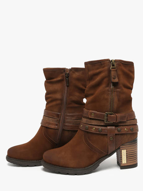 Bottines à Talon Mustang Marron women M0182002 vue secondaire 2