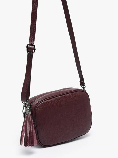 Sac Bandoulière Caviar Cuir Milano Rouge caviar CA2006N vue secondaire 2