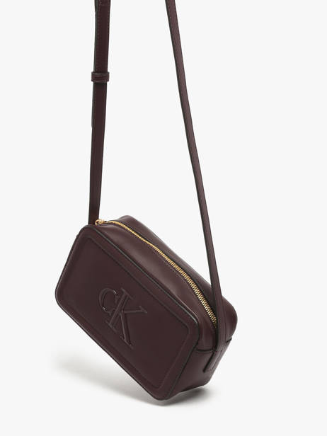 Sac Bandoulière Bold Monogram Calvin klein jeans Marron bold monogram 4F3220G vue secondaire 2