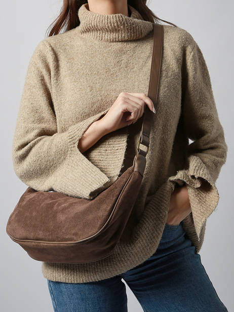 Sac Bandoulière Velvet Soft Miniprix Marron velvet soft 27592 vue secondaire 1
