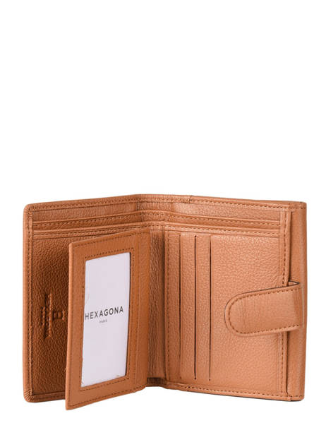 Portefeuille Cuir Hexagona Beige confort 467468 vue secondaire 1