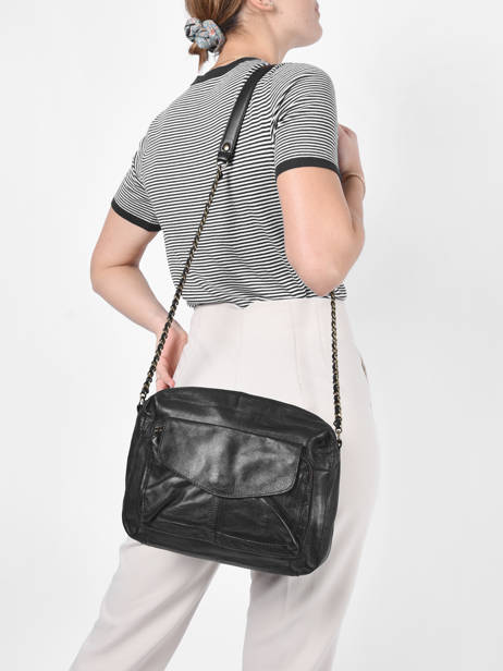 Sac Bandoulière Naina Cuir Pieces Noir naina 17122474 vue secondaire 1