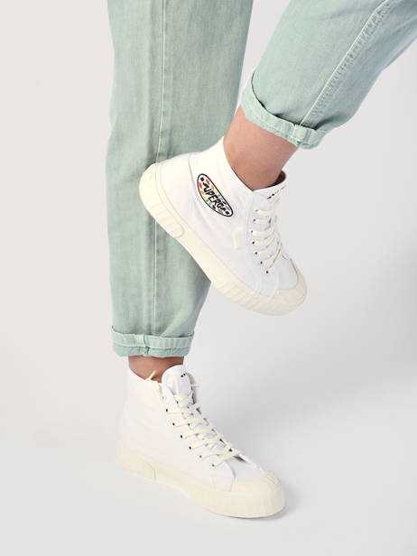 Sneakers 2696 Stripe Superga Blanc women S2115UW vue secondaire 2