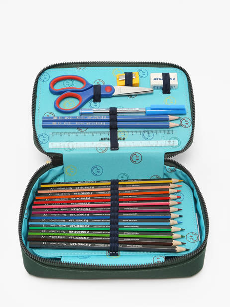 Trousse Rempli 1 Compartiment Jeune premier Vert daydream boys B vue secondaire 1