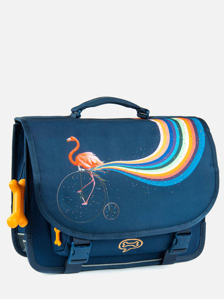 Cartable 2 Compartiments Lily Girls Stones and bones Bleu girls G vue secondaire 2