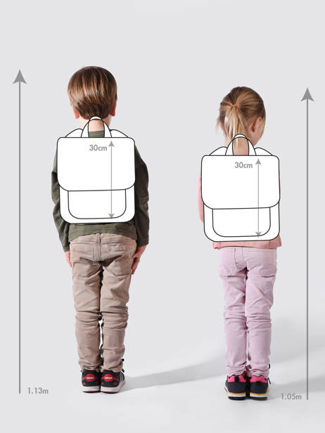 Mini Sac à Dos Kidzroom Multicolore paris beasties 3379 vue secondaire 1